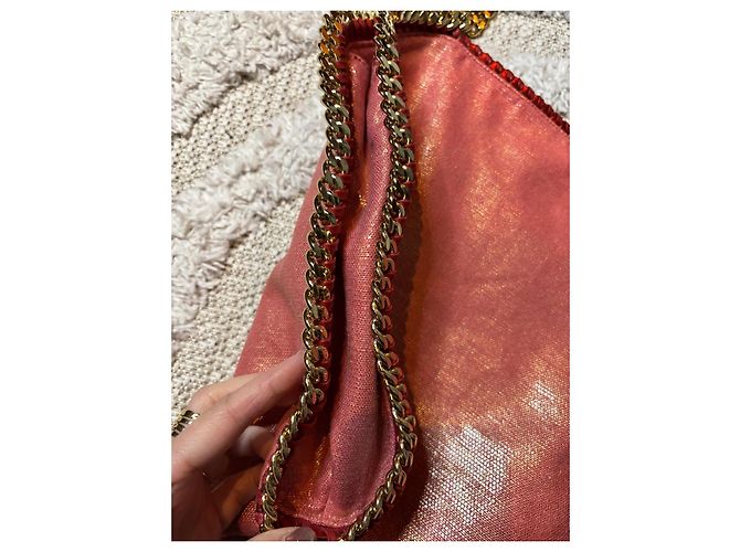 Stella Mc Cartney Borsa Falabella metallica rosa Stella McCartney - vista 5