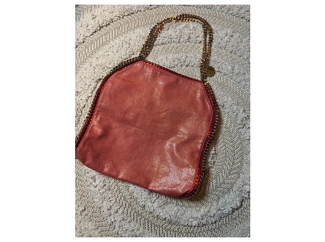 Stella Mc Cartney Borsa Falabella metallica rosa Stella McCartney - vista 9