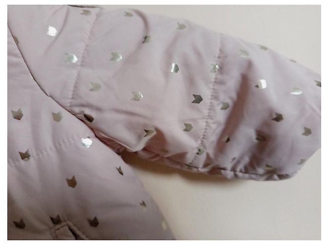 Ikks Chaqueta rosa con patrones de corazones dorados - vista 2