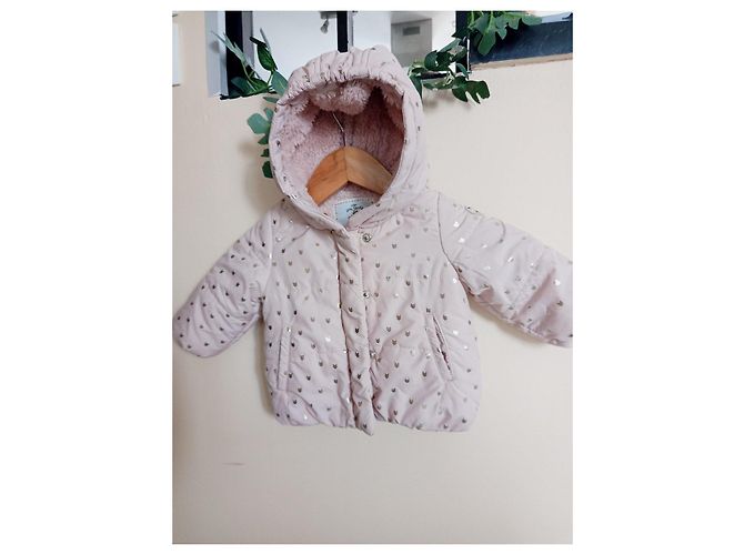 Ikks Chaqueta rosa con patrones de corazones dorados - vista 3