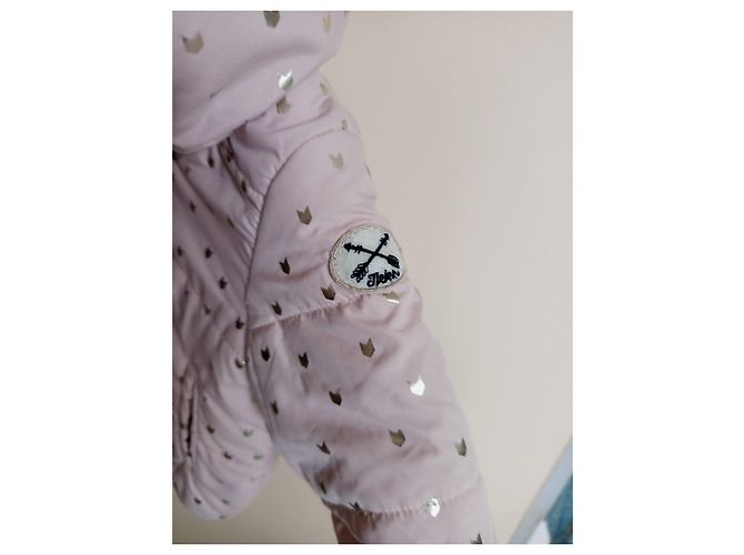Ikks Chaqueta rosa con patrones de corazones dorados - vista 5