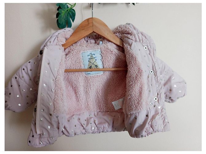 Ikks Chaqueta rosa con patrones de corazones dorados - vista 8