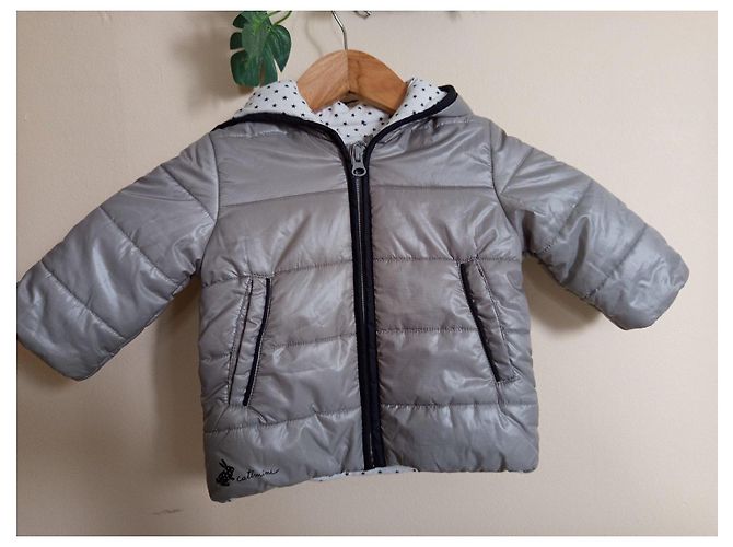 Catimini graue Steppjacke mit Sternen - Ansicht 5