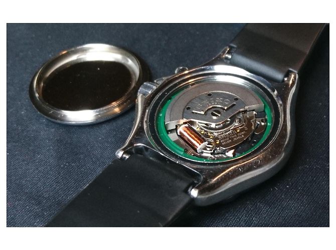 Relógio automático/quartz Seiko AGS Scuba ref. 3M22-0A20 Preto Prata - vista 5