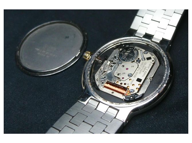 Relógio de quartzo Seiko Lassale ref. 8N25-6000 Prata Dourado - vista 5