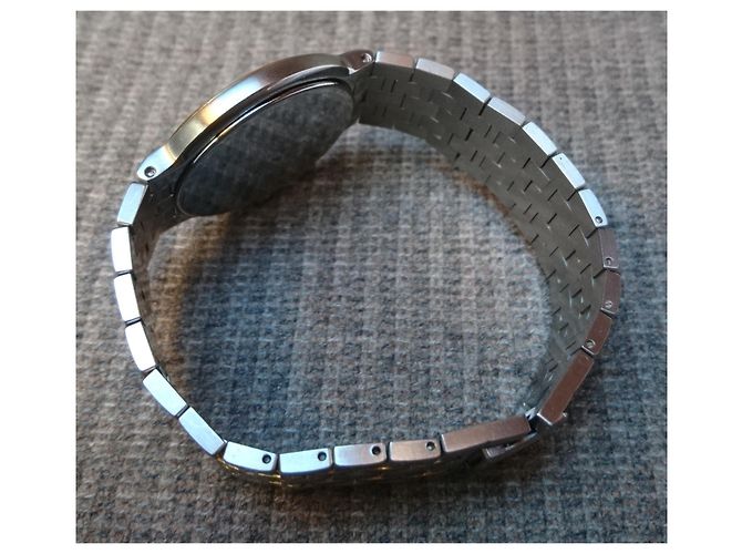 Relógio de quartzo Seiko Lassale ref. 8N25-6000 Prata Dourado - vista 6