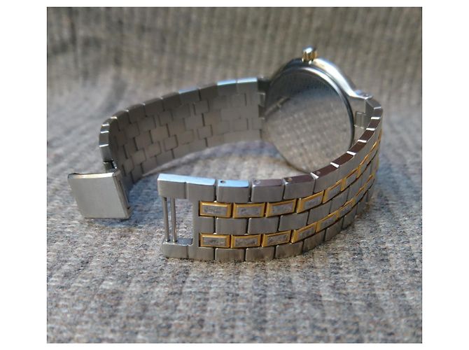 Relógio de quartzo Seiko Lassale ref. 8N25-6000 Prata Dourado - vista 9
