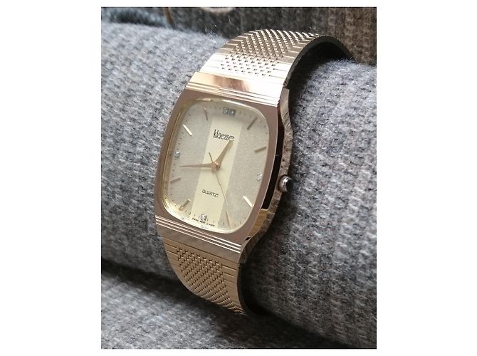 Autre Marque Klaeuse Quarz Uhr Ref. 286-124-003 Schweizer Uhrwerk Golden - Ansicht 12