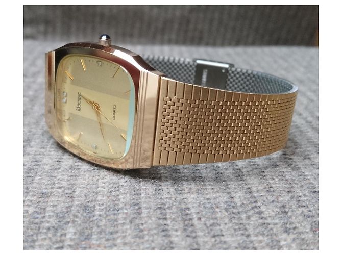 Autre Marque Klaeuse Quarz Uhr Ref. 286-124-003 Schweizer Uhrwerk Golden - Ansicht 9
