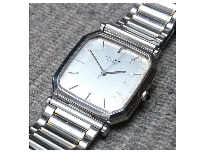 Relógio de quartzo Seiko Credor ref. 5931-5310 Prata - vista 3