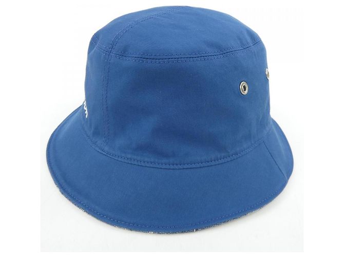 Cappello bucket in denim essenziale Monogram Louis Vuitton Blu - vista 6