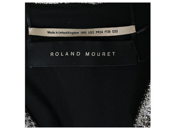Roland Mouret Button Down Blouse in Silver Polyamide Silvery Metallic - view 4