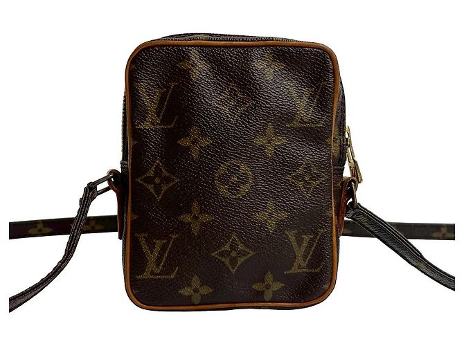 Borsa a Spalla Mini Danube in Pelle Monogram Louis Vuitton Marrone - vista 4