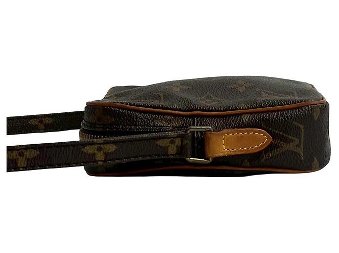 Borsa a Spalla Mini Danube in Pelle Monogram Louis Vuitton Marrone - vista 6
