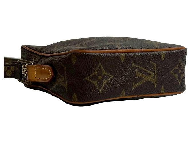 Borsa a Spalla Mini Danube in Pelle Monogram Louis Vuitton Marrone - vista 8