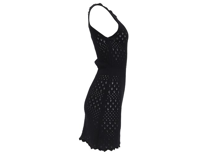 Vestido Mini Maje en Algodón Negro - vista 3