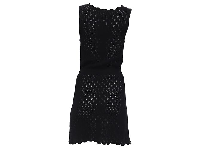 Vestido Mini Maje en Algodón Negro - vista 4