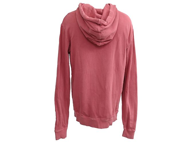Sudadera Saint Laurent Rive Gauche en algodón rosa Castaño - vista 3