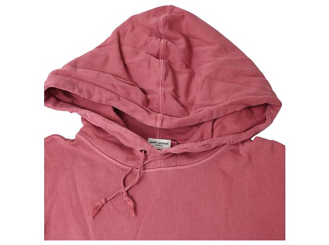 Sudadera Saint Laurent Rive Gauche en algodón rosa Castaño - vista 5