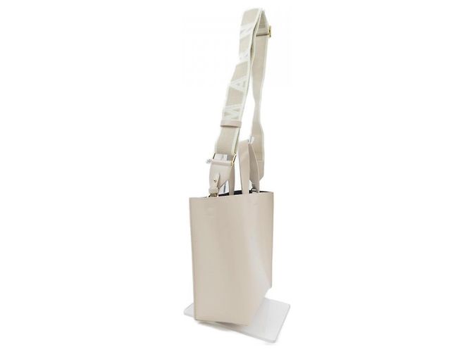 Borsa in pelle di vitello Marni MUSEO LV639 Beige - vista 2
