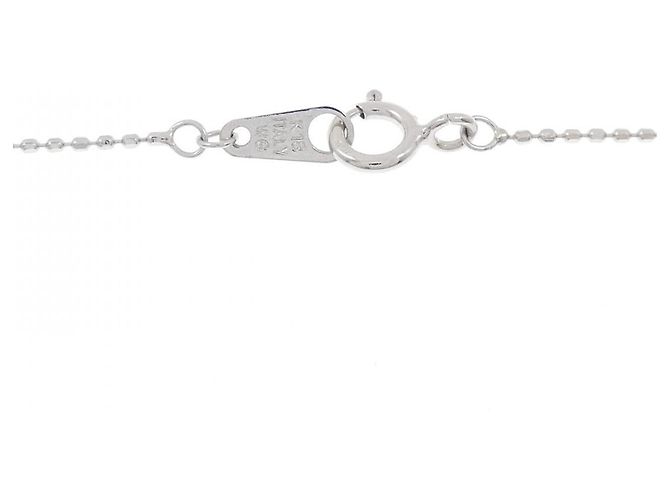 Autre Marque Collana in Tormalina e Diamante in Pt900 K18WG Argento - vista 5