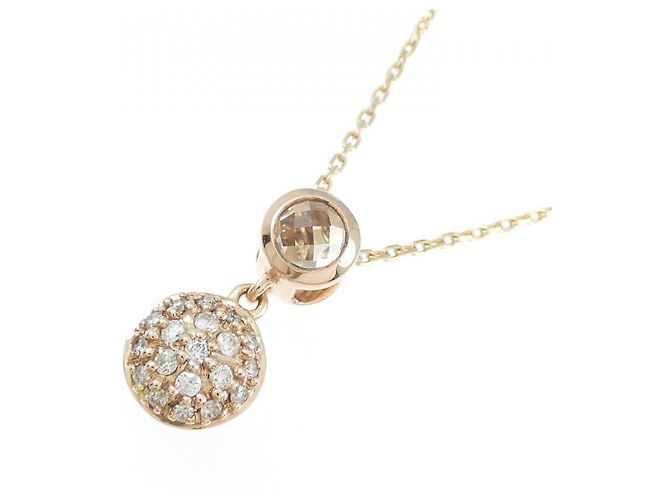 Autre Marque Collana in quarzo e diamanti Luziada Au417 Au750 Rosa - vista 3