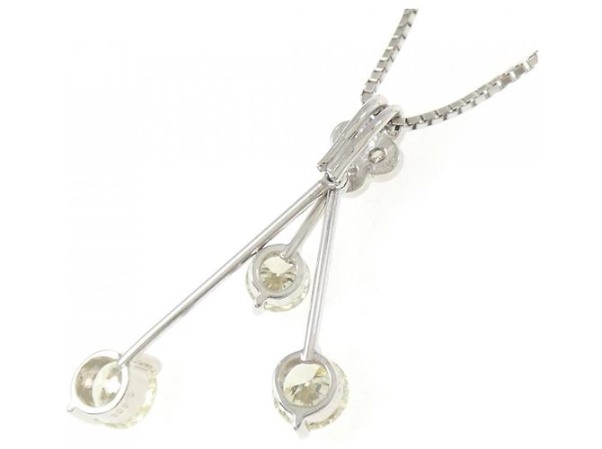 Autre Marque Collana in diamante Pt900 Pt850 Argento - vista 4