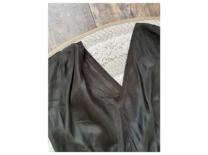 Autre Marque Langes grünes Kalita-Kleid Dunkelgrün - Ansicht 10