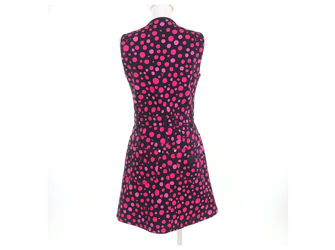 Louis Vuitton Yayoi Kusama Infinity Dot Ein Stück Schwarz Pink - Ansicht 3