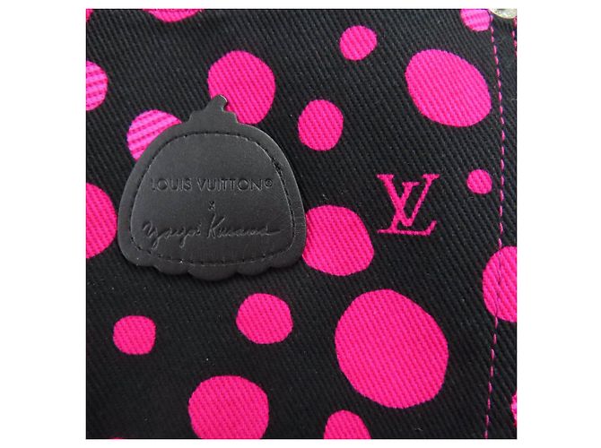 Louis Vuitton Yayoi Kusama Infinity Dot Ein Stück Schwarz Pink - Ansicht 5