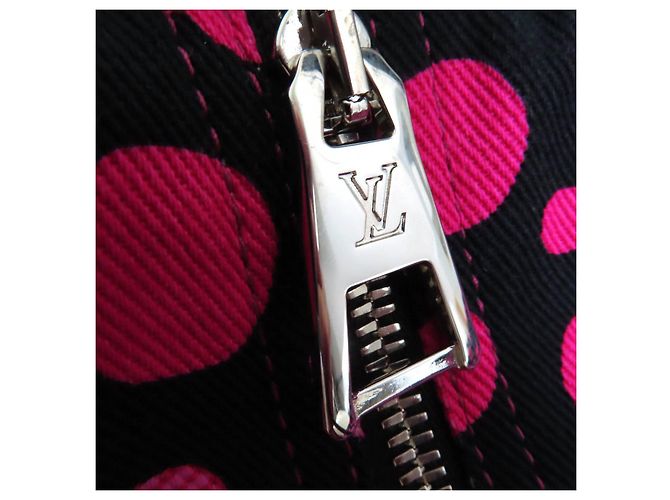 Louis Vuitton Yayoi Kusama Infinity Dot Ein Stück Schwarz Pink - Ansicht 6