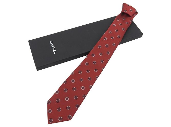 Timeless Chanel Krawatte Rot - Ansicht 2