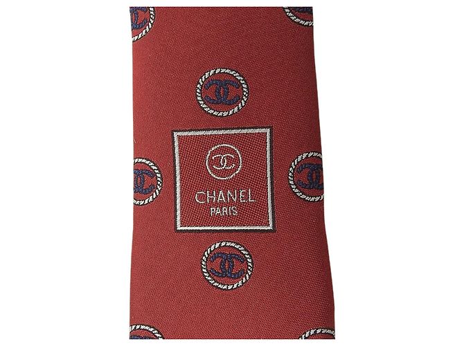 Timeless Chanel Krawatte Rot - Ansicht 8