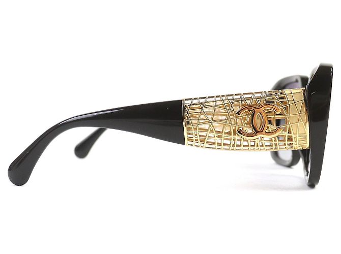Timeless Gafas de sol Chanel COCO Mark de forma cuadrada Castaño Marrón oscuro - vista 4