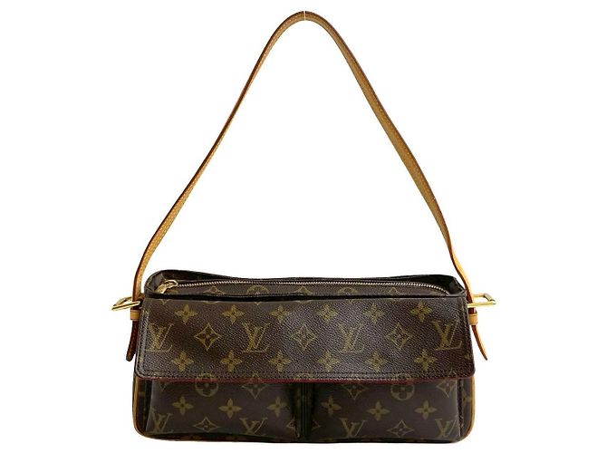 Borsa a tracolla Louis Vuitton Viva Cite Monogram Leather Marrone - vista 2