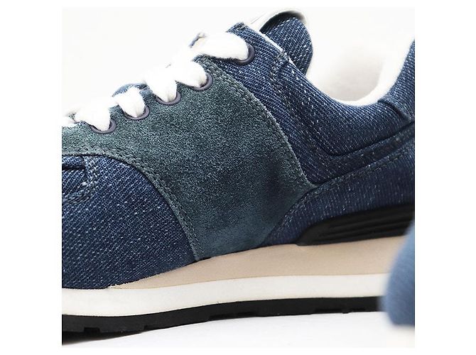 Sneakers in denim e suede Miu Miu Blu - vista 13