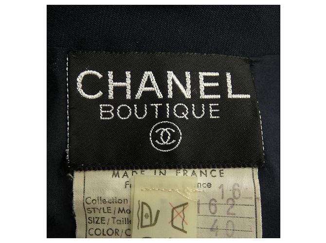 Timeless Completo Vintage Chanel Blu Blu navy - vista 4