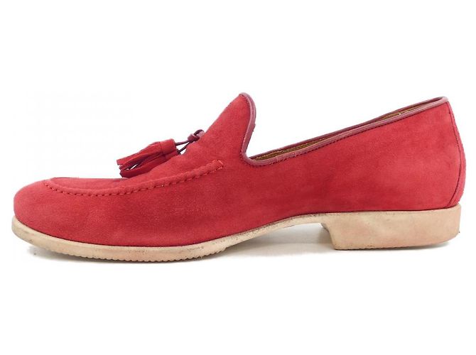 Autre Marque Ferrante Lederschuhe Rot - Ansicht 2