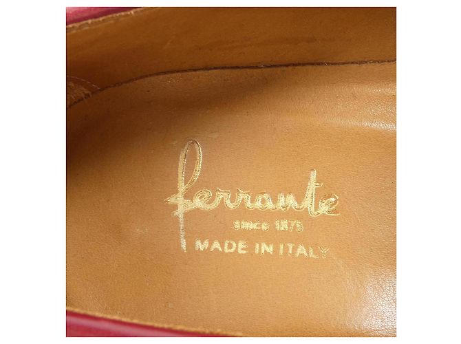 Autre Marque Ferrante Lederschuhe Rot - Ansicht 6