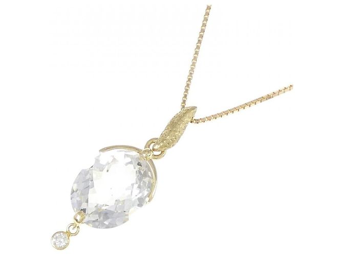 Autre Marque Collana in quarzo e diamanti Au750 D'oro - vista 3
