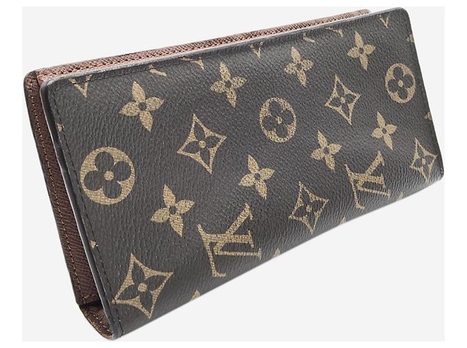 Louis Vuitton Cartera larga Brazza marrón Castaño - vista 3