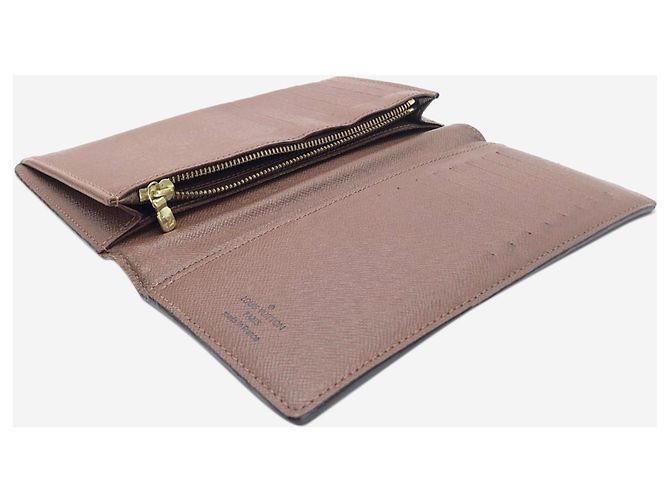 Louis Vuitton Cartera larga Brazza marrón Castaño - vista 7
