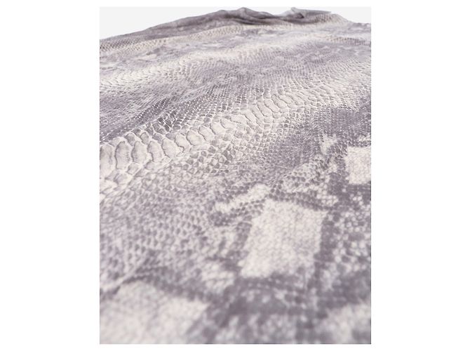 Stella Mc Cartney Bufanda grande de estampado de serpiente gris - vista 5