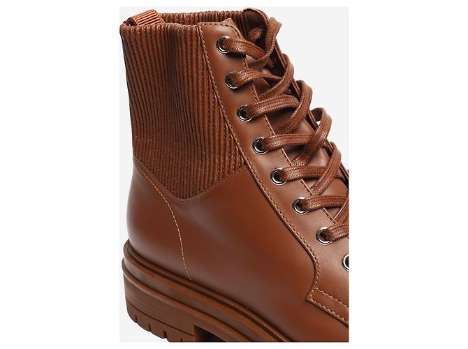 Gianvito Rossi Braune Martis 20 Kampfstiefel mit Rippendetails - Größe EU 40 - Ansicht 4