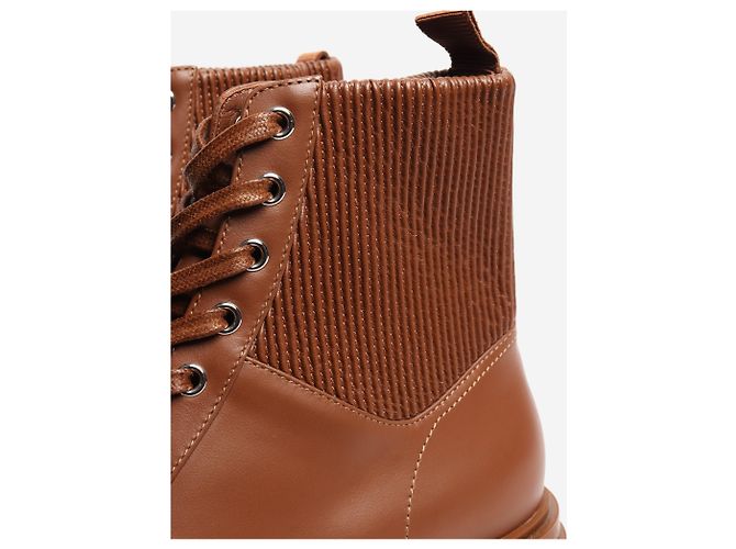 Gianvito Rossi Braune Martis 20 Kampfstiefel mit Rippendetails - Größe EU 40 - Ansicht 6