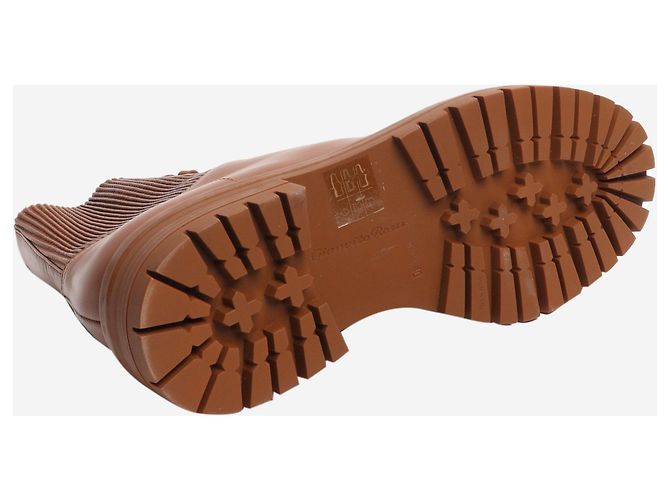 Gianvito Rossi Braune Martis 20 Kampfstiefel mit Rippendetails - Größe EU 40 - Ansicht 7