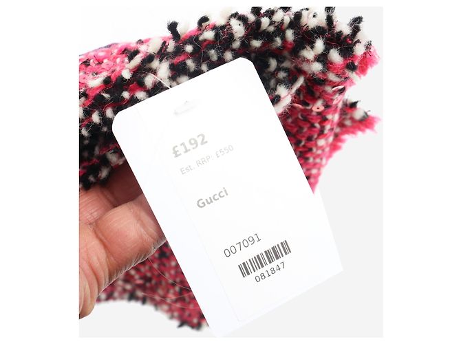 Gucci Rosa Pailletten-Strickschal der NY Yankees Pink - Ansicht 2