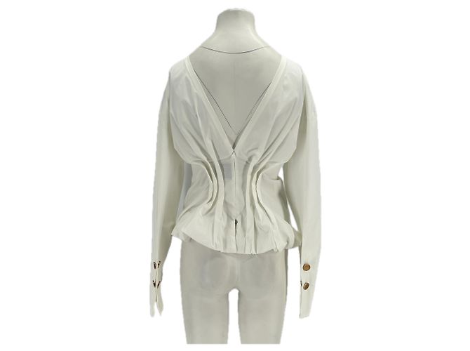Autre Marque Camicia bianca AWAKE MODE in cotone a maniche lunghe Bianco - vista 2