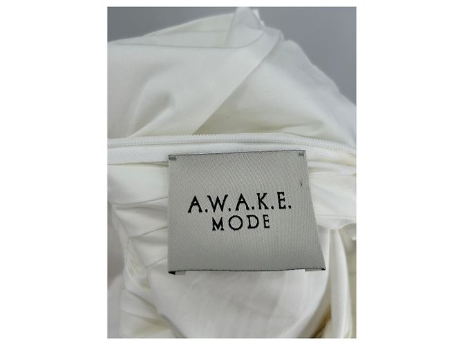 Autre Marque Camicia bianca AWAKE MODE in cotone a maniche lunghe Bianco - vista 5