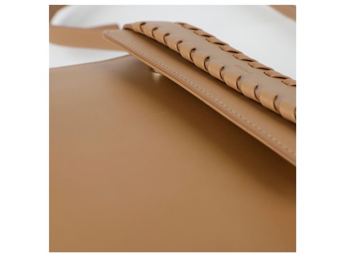 Chloé Borsa a Spalla Nacha Small Tote Marrone - vista 7